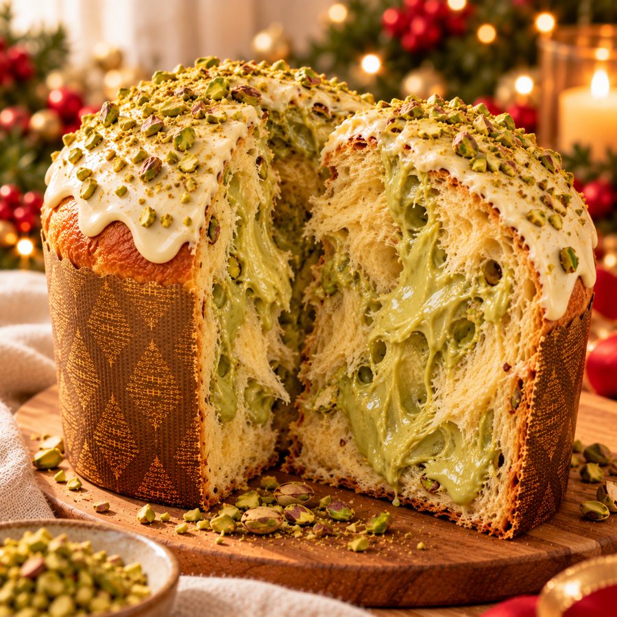 Panetone de pistache
